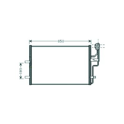 Condensatore per MAZDA 3 dal 2003 al 2009 Codice OEM BP8F-61-480