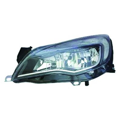 Proiettore cromato DRL led per OPEL ASTRA J dal 2009 al 2012 lato sinistro guidatore Codice OEM 1216728