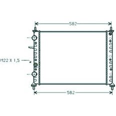 Radiatore acqua per FIAT MAREA dal 1996 al 2002