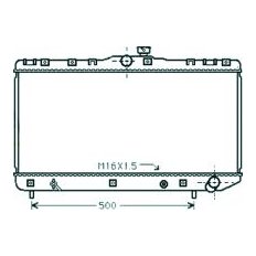 Radiatore acqua per TOYOTA COROLLA dal 1997 al 1999