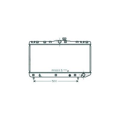 Radiatore acqua per TOYOTA COROLLA dal 1997 al 1999 Codice OEM 1640064630