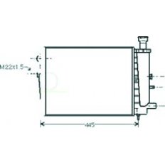 Radiatore acqua per CITROEN AX dal 1986 al 1996