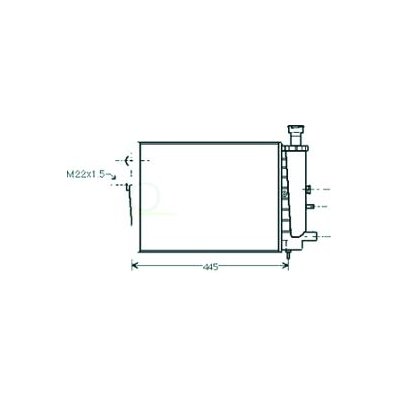 Radiatore acqua per CITROEN AX dal 1986 al 1996 Codice OEM 95206579