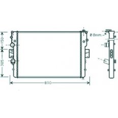 Radiatore acqua per IVECO DAILY dal 2006 al 2011