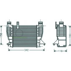 Intercooler per RENAULT MODUS dal 2004 al 2008