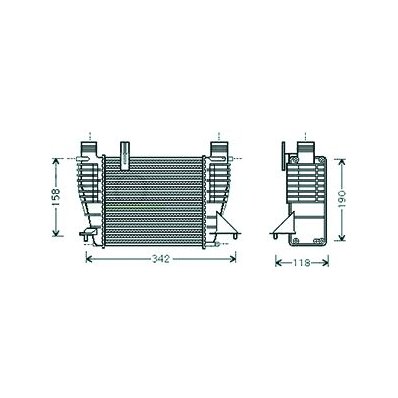 Intercooler per NISSAN NOTE dal 2005 al 2008 Codice OEM 144609U20A