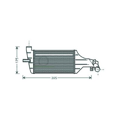 Intercooler per OPEL ZAFIRA dal 1998 al 2005 Codice OEM 93175282