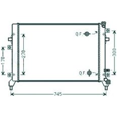 Radiatore acqua per VOLKSWAGEN GOLF  V VARIANT dal 2007 al 2009