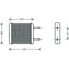 Scambiatore di calore per CHEVROLET - DAEWOO MATIZ dal 1998 al 2000