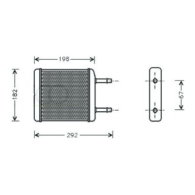 Scambiatore di calore per CHEVROLET - DAEWOO MATIZ dal 1998 al 2000 Codice OEM 96314858