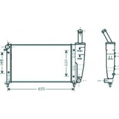 Radiatore acqua per FIAT PUNTO dal 1999 al 2003