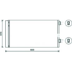 Condensatore per MINI MINI COUNTRYMAN dal 2010 al 2016