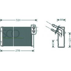 Scambiatore di calore per RENAULT CLIO dal 1994 al 1996