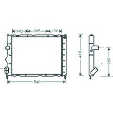 Radiatore acqua per RENAULT KANGOO dal 1997 al 2003