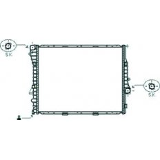 Radiatore acqua per BMW X5 E53 dal 1999 al 2003
