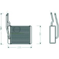 Scambiatore di calore per FORD CONNECT dal 2009 al 2013