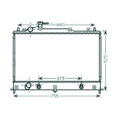 Radiatore acqua per MAZDA CX-7 dal 2007 al 2009