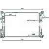 Radiatore acqua per MERCEDES-BENZ A W176 dal 2012 al 2015
