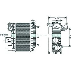 Intercooler per TOYOTA AVENSIS dal 2000 al 2003