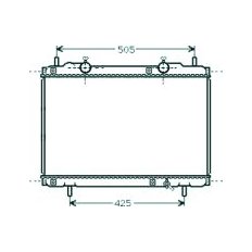 Radiatore acqua per FIAT MULTIPLA dal 1998 al 2004