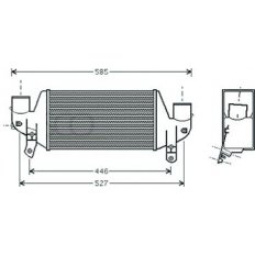 Intercooler per FORD COURIER dal 1999 al 2002