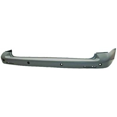 Paraurto posteriore verniciabile con fori sensore per VOLKSWAGEN TRANSPORTER T5 dal 2003 al 2009 Codice OEM 7H5807417FGRU