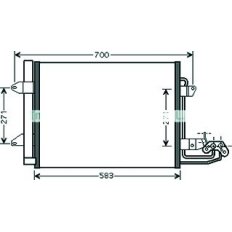 Condensatore per VOLKSWAGEN CADDY dal 2004 al 2010