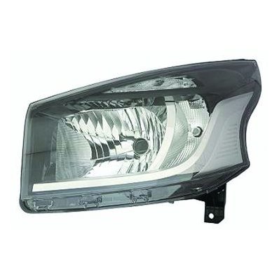 Proiettore nero per RENAULT TRAFIC dal 2014 lato sinistro guidatore Codice OEM 260601784R