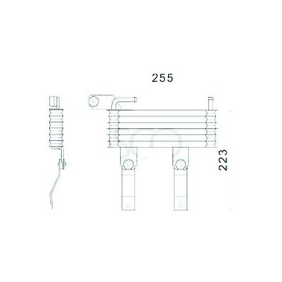 Radiatore olio per HYUNDAI TUCSON dal 2004 al 2015 Codice OEM 25460-2E000