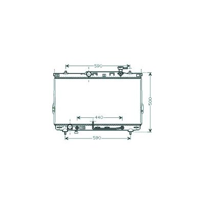 Radiatore acqua per HYUNDAI SANTA FE&#039; dal 2000 al 2006 Codice OEM 2531026050