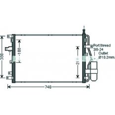 Condensatore per VOLVO XC90 dal 2002 al 2006