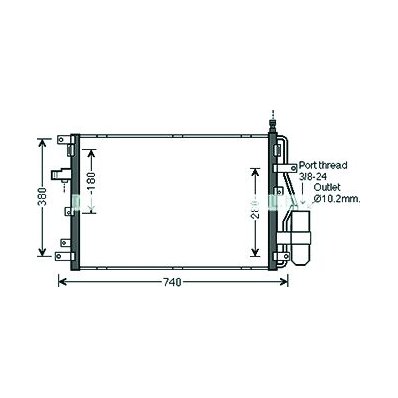 Condensatore per VOLVO XC90 dal 2002 al 2006 Codice OEM 30665563