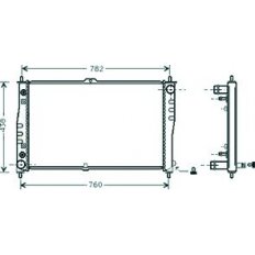 Radiatore acqua per KIA CARNIVAL dal 2001 al 2006