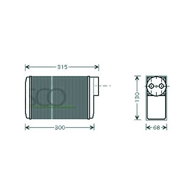 Scambiatore di calore per SKODA FELICIA dal 1998 al 2001 Codice OEM 6U0819030A