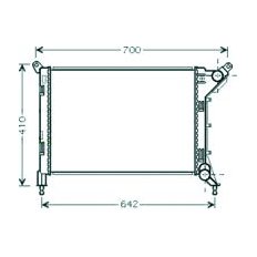 Radiatore acqua per MINI MINI dal 2001 al 2006