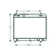 Radiatore acqua per TOYOTA YARIS dal 2005 al 2008