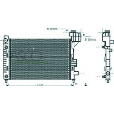 Radiatore acqua per MERCEDES-BENZ A W168 dal 2001 al 2004