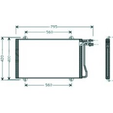 Condensatore per MERCEDES-BENZ SPRINTER dal 1995 al 1999