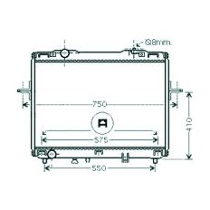 Radiatore acqua per KIA SORENTO dal 2002 al 2006