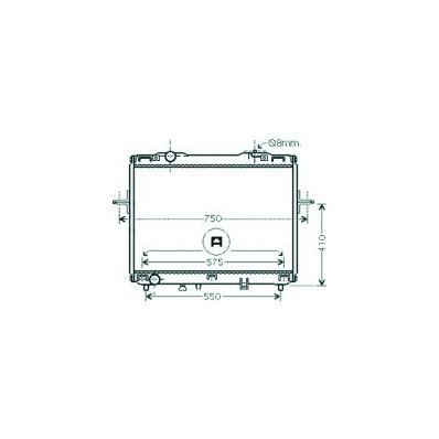 Radiatore acqua per KIA SORENTO dal 2002 al 2006 Codice OEM 253103E200