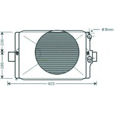 Radiatore acqua per IVECO DAILY dal 1989 al 2000