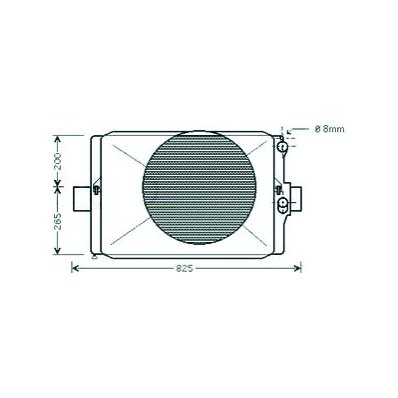 Radiatore acqua per IVECO DAILY dal 1989 al 2000 Codice OEM 93814567