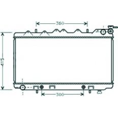 Radiatore acqua per NISSAN PRIMERA P10 dal 1990 al 1996