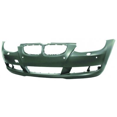 Paraurto anteriore verniciabile con fori lavafari e fori sensore per BMW 3 E92 COUPE&#039; dal 2006 al 2009 Codice OEM 51117181307