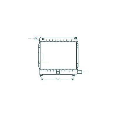 Radiatore acqua per MERCEDES-BENZ 190 W201 dal 1983 al 1993 Codice OEM 2015004603