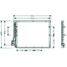 Condensatore per BMW 3 E36 COUPE' dal 1991 al 1998