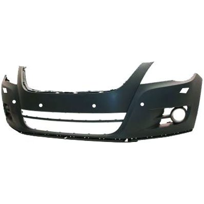 Paraurto anteriore verniciabile con fori lavafari e fori sensore per VOLKSWAGEN TIGUAN dal 2007 al 2011 Codice OEM 5N0807217GRU