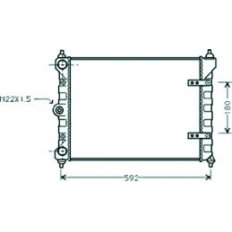 Radiatore acqua per VOLKSWAGEN POLO dal 1990 al 1994