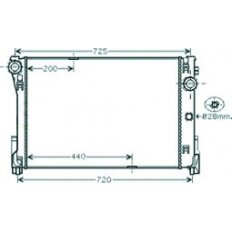 Radiatore acqua per MERCEDES-BENZ C W204 dal 2007 al 2011