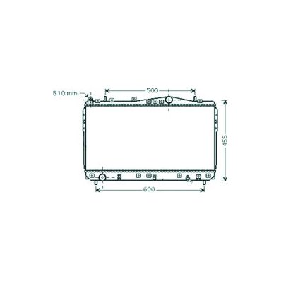 Radiatore acqua per CHEVROLET - DAEWOO LACETTI dal 2004 al 2009 Codice OEM 96553378